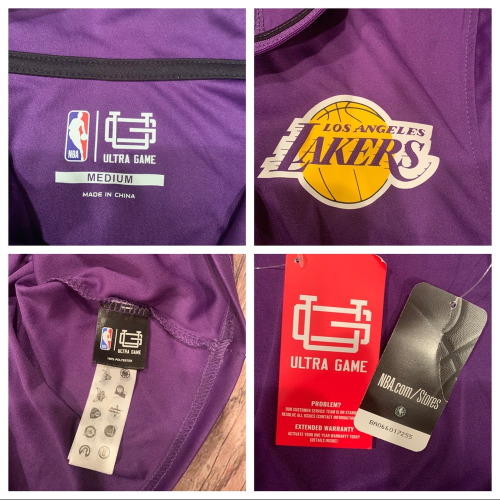 NWT NBA Ultra Game Los Angeles Lakers 
LS shirt size M